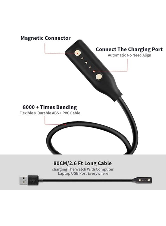 erorex Suitable for BOSE Frames Rondo Alto Smart Glasses Charging Cable Cat Eye Audio Magnetic Charging Charger-80cm - Image 4