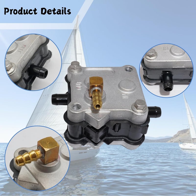 SeaSierra 14360A78 Fuel Pump for Mercury 2 Stroke 30-300 HP Outboard - Image 5