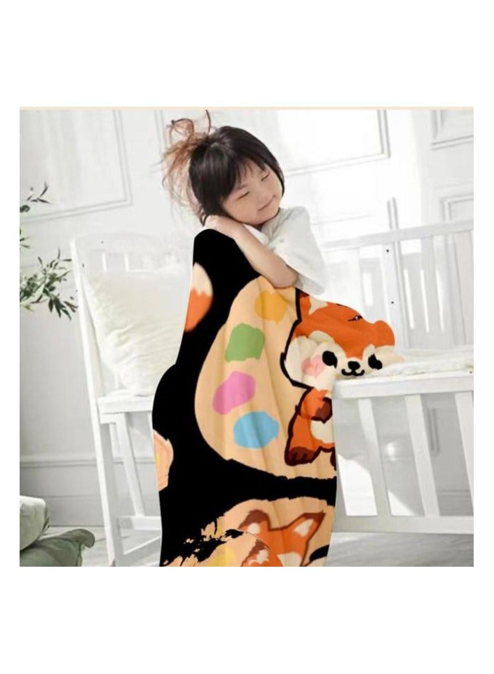 عام بطانية رقيقة من الفانيلا (دافئة ومريحة، ومناسبة للنوم، واستخدام الألعاب، وإزالة الغبار والرمل) 150 سم * 200 سم - 633 - Image 4