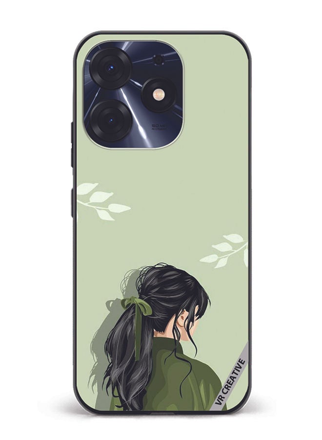 VR CREATIVE Protective Case Cover For Tecno Spark 10 Pro A Girl Design Multicolour - Image 1