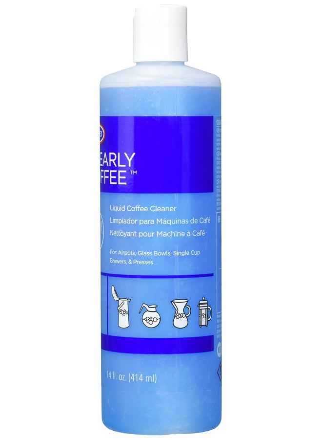Urnex منظف أواني القهوة أورنيكس كليرلي 14 أونصة (صنع في الولايات المتحدة الأمريكية) منظف سائل للفرنش بريس للأوعية الزجاجية وآير بوتس وصانعات القهوة الساتلية والخدمات الحرارية يزيل زيوت القهوة - Image 2