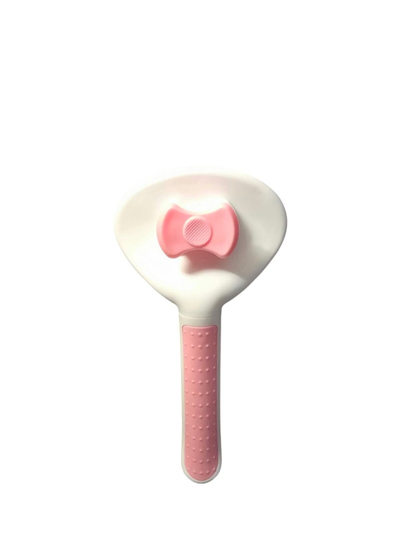 Self Cleaning Slicker Pet Brush, Dog & Cat Grooming Shedding Brush - Easy to Remove Loose Undercoat, Pet Massaging Tool Suitable for Pets with Long or Short Hair (Pink) - Image 3