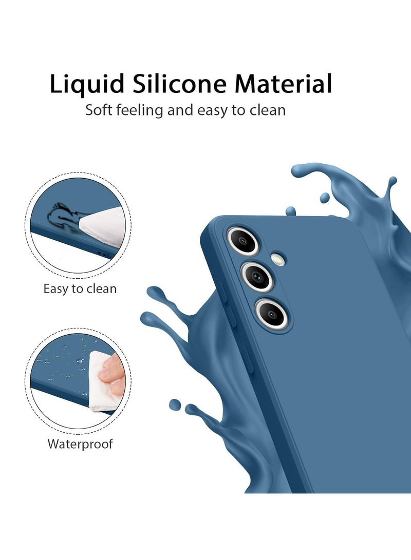 MIGOFAST Samsung Galaxy S24 FE 5G 2024 Premium Liquid Silicone Case Jelly Cover Blue - Image 2