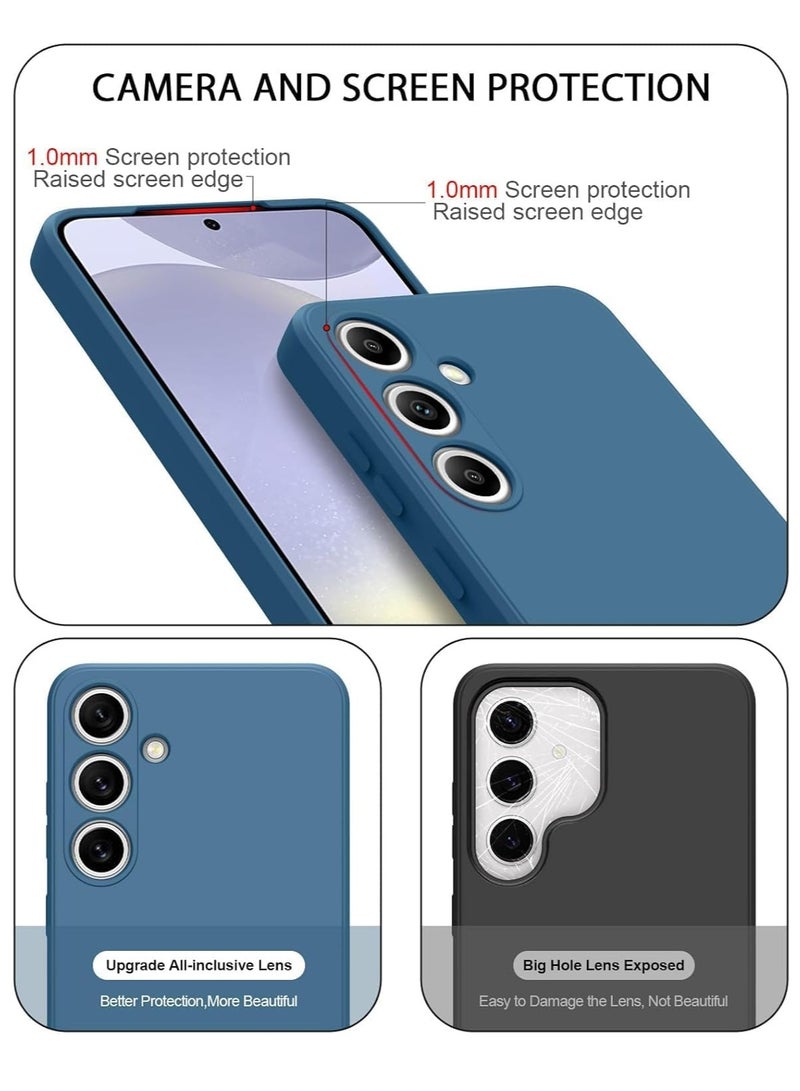 MIGOFAST Samsung Galaxy S24 FE 5G 2024 Premium Liquid Silicone Case Jelly Cover Blue - Image 4