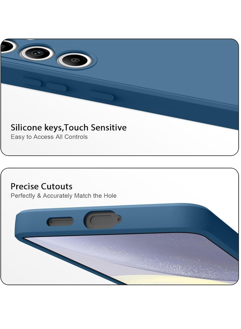 MIGOFAST Samsung Galaxy S24 FE 5G 2024 Premium Liquid Silicone Case Jelly Cover Blue - Image 5