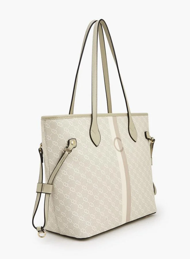 Celeste Monogram Print Tote Bag With Wallet