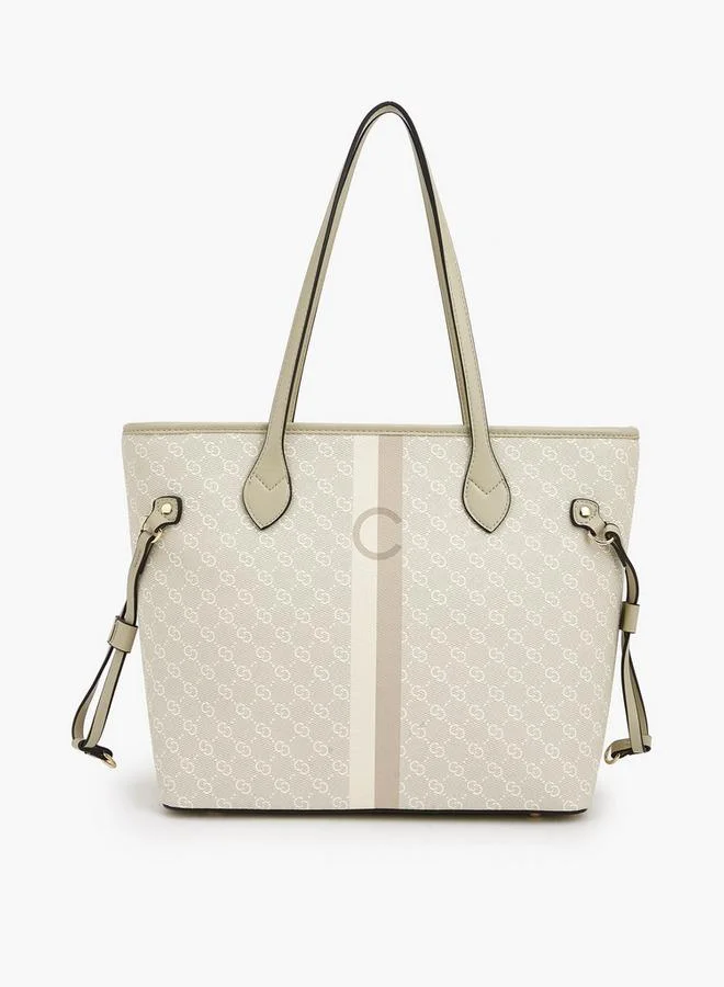 Celeste Monogram Print Tote Bag With Wallet