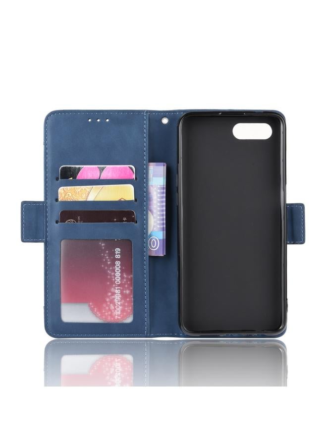 اس-توب جراب لهاتف Oppo Reno A بتصميم محفظة من الجلد بنمط جلد العجل مع فتحة بطاقة منفصلة - Image 4