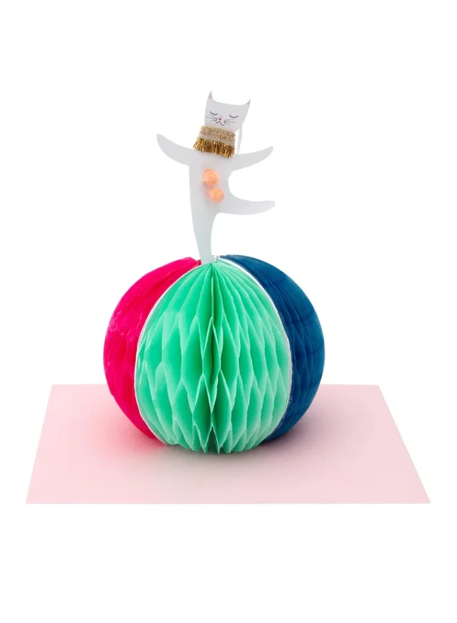 Meri Meri Circus Cat Stand-Up Card