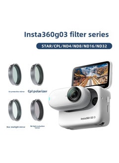 ماركة غير محددة مناسبة لملحقات الكاميرا الرياضية Insta360 GO2 GO3 مرشح الاستقطاب CPL ND يعتم مرآة الأشعة فوق البنفسجية Go2/3-اللون: ND64  - Image 2