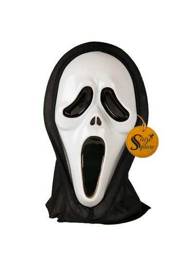 Sage Square Sage Square Ghost Comic FACE MASK Fawkes Mask Anonymous Edition Face-Mask Perfect Fit Cosplay Holi Halloween Function Party (Set of 1)  - Image 1
