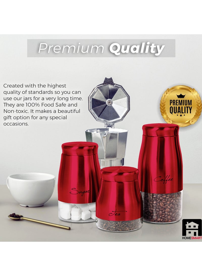 المنزل الذكي مجموعة علب زجاجية لتخزين الطعام من هوم سمارت مع غطاء محكم الغلق - Image 5