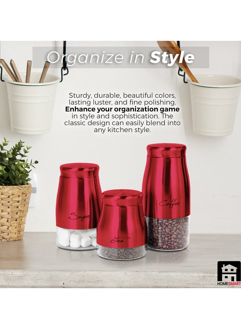 المنزل الذكي مجموعة علب زجاجية لتخزين الطعام من هوم سمارت مع غطاء محكم الغلق - Image 4