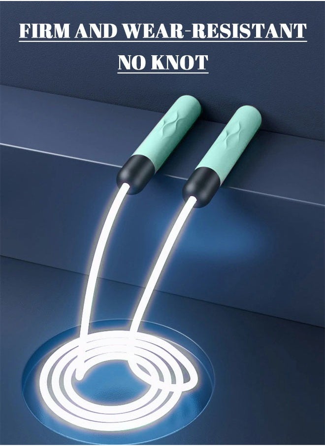 GROIC Jump Rope with LED Light, Skipping Rope for Women Teenagers Children Trainer, Length Adjustable, Indoor Outdoor Portable Interesting Jump Rope for Workout Fitness Gifts and Fun  - Image 2