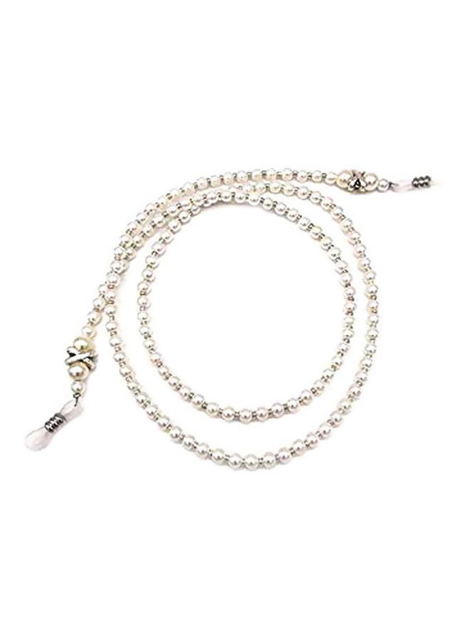 NIBEMINENT 2-Piece Pearl Beaded Sunglasses Chain - Image 1