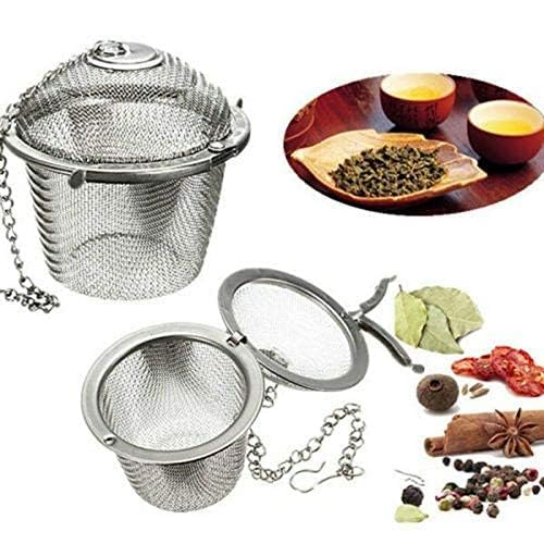 MFH Stainless Steel Spice Tea Filter Herbs Locking Infuser Mesh Ball and Journey Eye Mask Pack of Sleep Mask for Girls Blindfolded Eye Mask for Women Pack of 2 Random Colour Combo  - Image 3