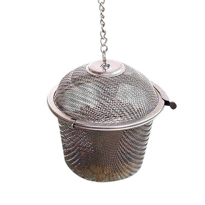 MFH Stainless Steel Spice Tea Filter Herbs Locking Infuser Mesh Ball and Journey Eye Mask Pack of Sleep Mask for Girls Blindfolded Eye Mask for Women Pack of 2 Random Colour Combo  - Image 2