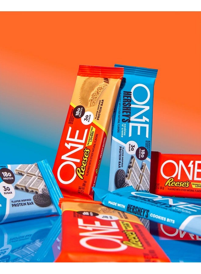 وان ألواح بروتين وان، عشاق زبدة الفول السوداني من ريسز، خالية من الغلوتين مع 18 جرامًا من البروتين و3 جرامات من السكر، أساسية في المخزن، 2.12 أونصة (12 قطعة) - Image 2