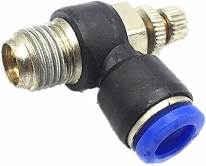 Pneumatic Throttle Valve Kit - 10Pcs 1/8" to 6mm Gas Flow Control Fittings for Precision Regulation(Sl8-02) - Image 5