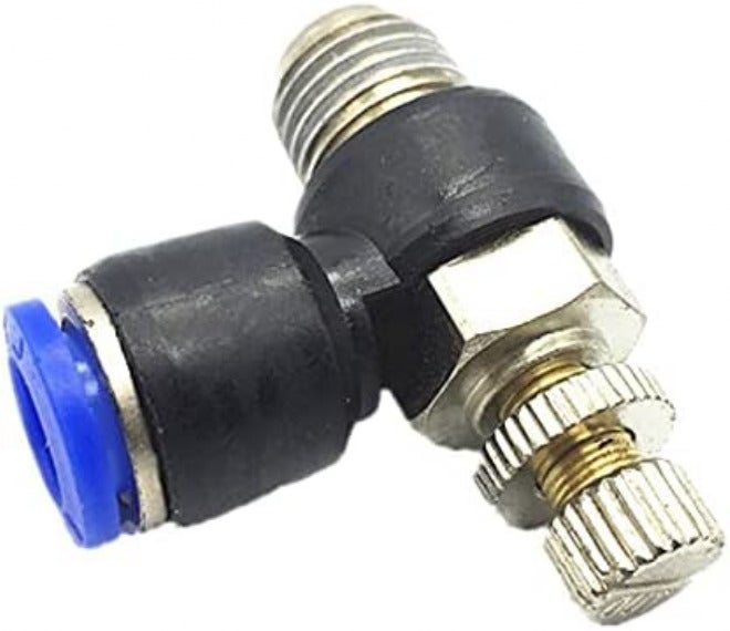 Pneumatic Throttle Valve Kit - 10Pcs 1/8" to 6mm Gas Flow Control Fittings for Precision Regulation(Sl8-02) - Image 4