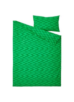 Zaboon Duvet Cover And Pillowcase, Green/Patterned, 150X200/50X80 Cm  - Image 2