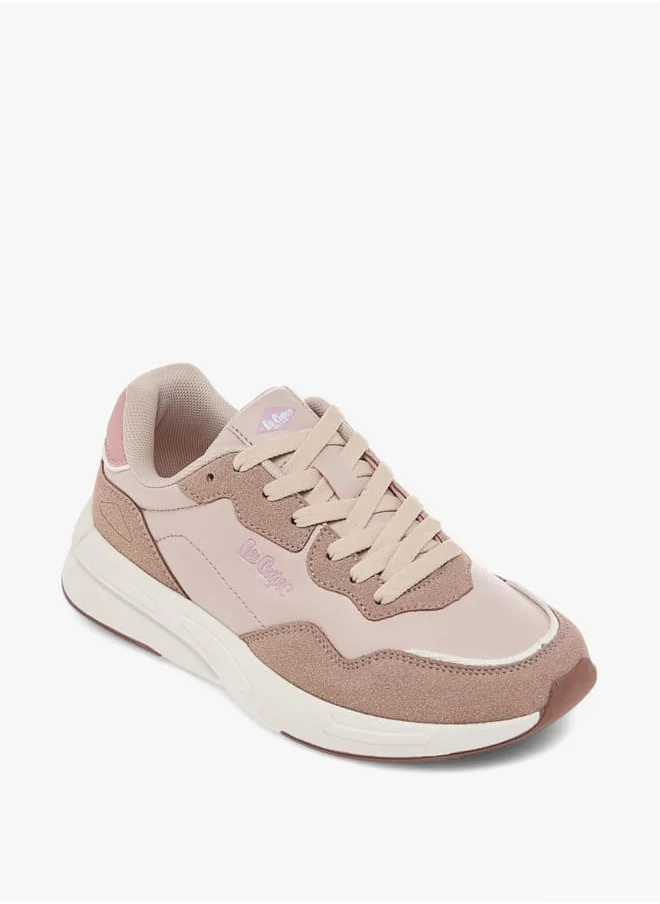 Lee Cooper Women's Panelled Sneakers with Lace-Up Closure