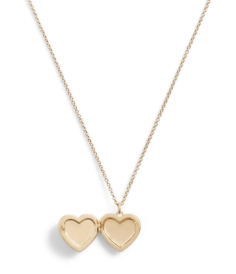COACH Signature Heart Locket Boxed Necklace