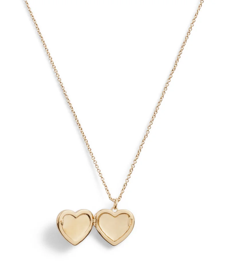 COACH Signature Heart Locket Boxed Necklace