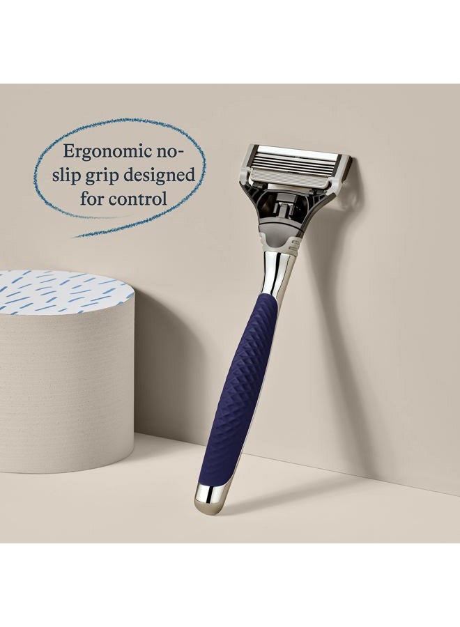 Harry's Shaving Kit for Men - Razor Handle and 3 Razor Blade Refill Cartridges - Chrome Edition - Image 3