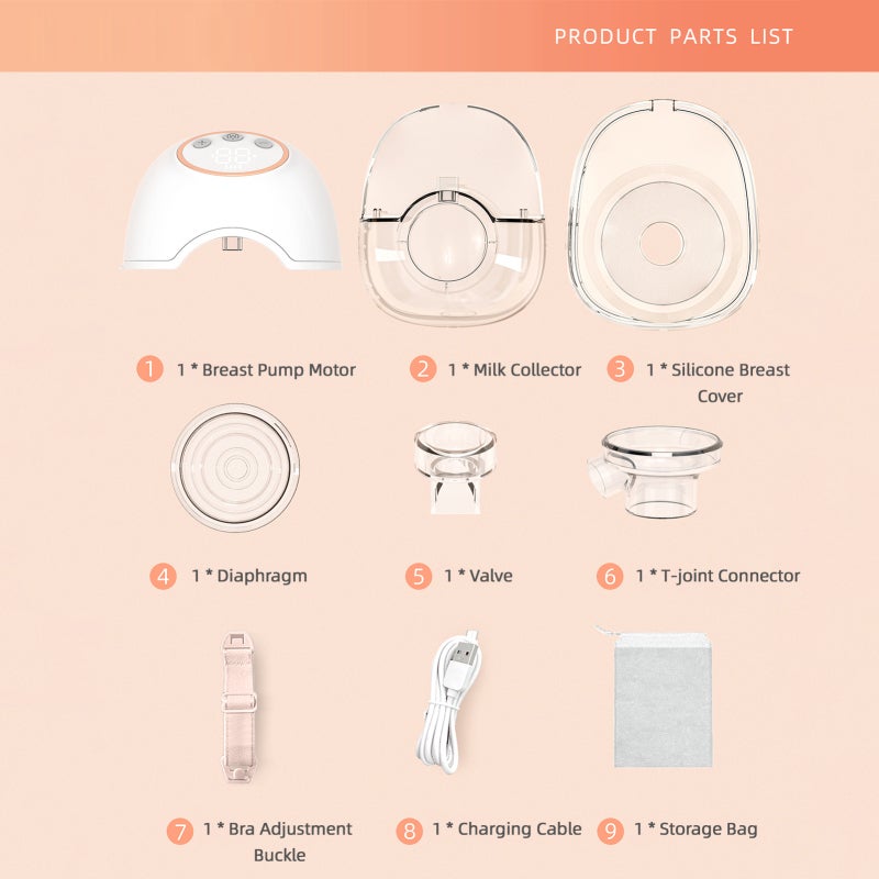 Wearable Breast Pump 1 Pack: Hands-Free Design, 4 Modes 12 Suction Levels - Pain-Free Anti-Backflow, Low Noise Built-In Battery for Busy Moms On The Go, Home, Office - Image 5