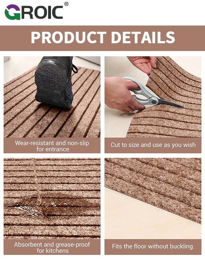 GROIC 12pcs Self-Adhesive Carpet, 30×30CM, Tiles Anti-Slip Reusable Carpet, Durable Polyester Squares Peel and Stick Carpet Floor Tile, Easy Install DIY for Bedroom Living Room Kitchen Indoor Outdoor - Image 4