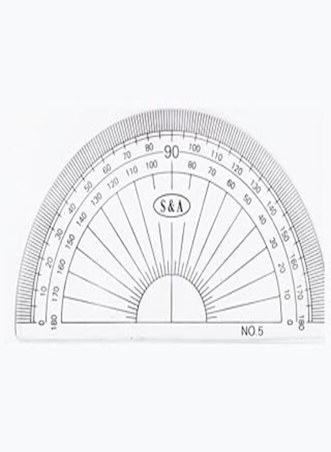Ati S&A 180 Degree Protractor, 12 cm Size