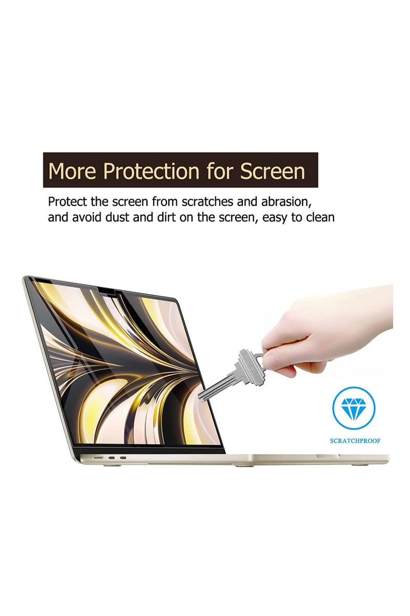 1Pack Matte Anti-Glare Screen Protector Film Compatible with MacBook Air 15 M2/M3/M4(Model A2941/A3114/A3241) - Image 4