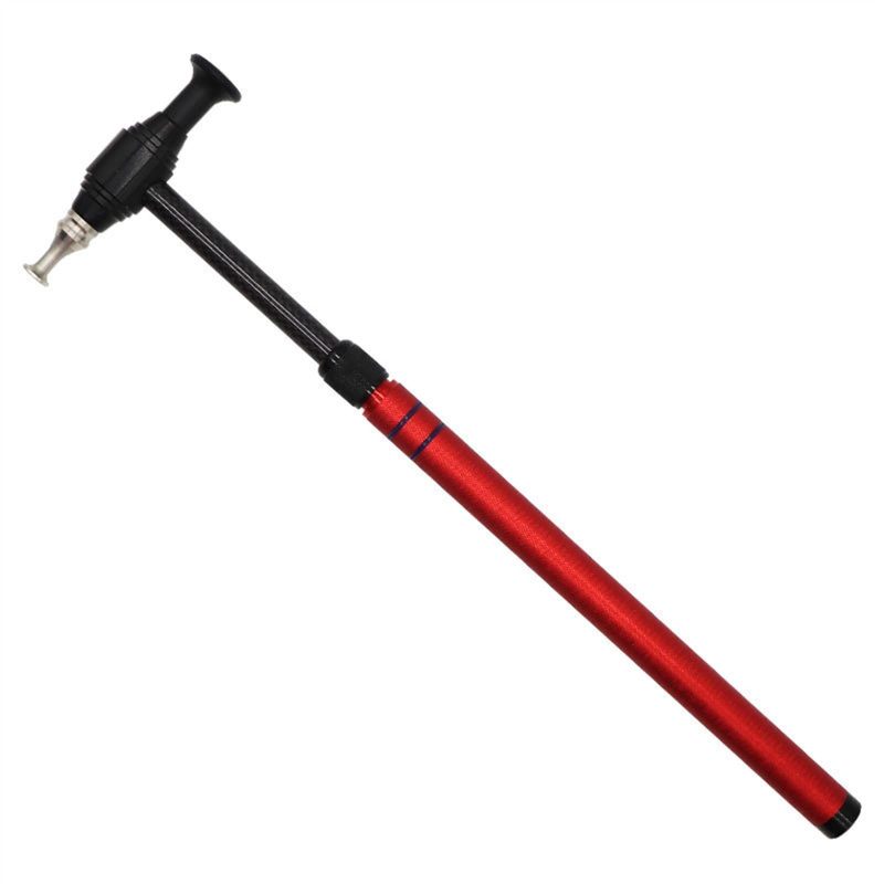 Paintless Dent Repairing Tool: High-Quality Aluminum Alloy Carbon Fiber Red Hammer - 5 Sizes Knock Down Heads Retractable Adjustable Length for Car Motorcycle Refrigerator Dent Repair - Image 5