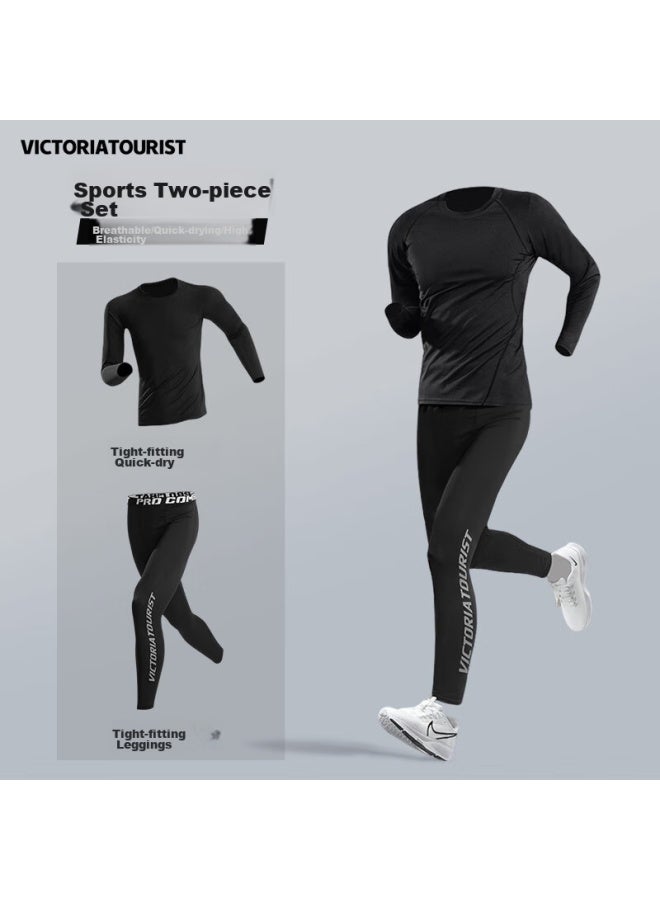 Victoria Tourist Sports Set For Men, Running Quick-dry Shirt, Tight-fitting Fitness Wear, Basketball Training Suit, Base Layer Badminton Outfit, 4xl