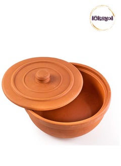 Luksyol Clay Pot For Cooking, Big Pots For Cooking, Handmade Cookware, Cooking Pot With Lid, Terracotta Casserole, Stove Top Clay Pot, Unglazed Clay Pots For Cooking, Dutch Oven Pot 10.6 Inches