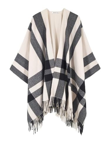 Breezy Lane Shawl Wraps for Women Ponchos Ruana Wraps Cardigan Holiday Gifts for Women - Image 2
