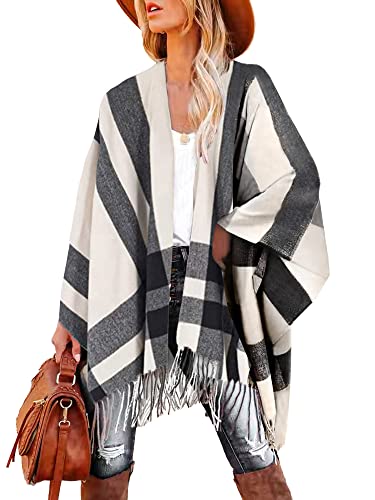 Breezy Lane Shawl Wraps for Women Ponchos Ruana Wraps Cardigan Holiday Gifts for Women - Image 1