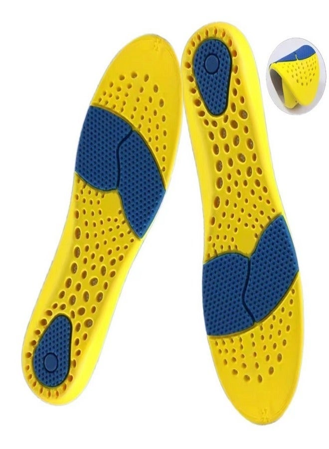 gogolove Premium Breathable Memory Foam Insoles - PU Material, Shock Absorption, Arch Support Design, Hidden Air Cushion - Image 2