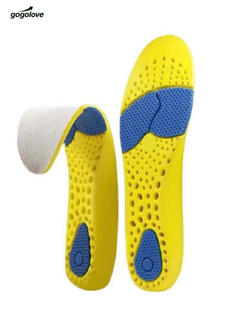 gogolove Premium Breathable Memory Foam Insoles - PU Material, Shock Absorption, Arch Support Design, Hidden Air Cushion - Image 1