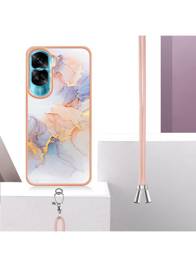 اس-توب جراب لهاتف Honor 90 Lite 5G مطلي بالكهرباء IMD TPU مع حبل - Image 2