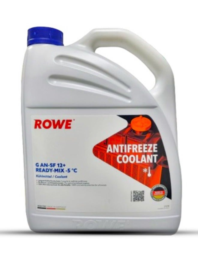 ROWE HIGHTEC ANTIFREEZE B ANSF 12+ Ready Mixed -5°C -Exp -5 Ltr. - Blue (Radiator antifreeze pre-mixed- Germany) 
