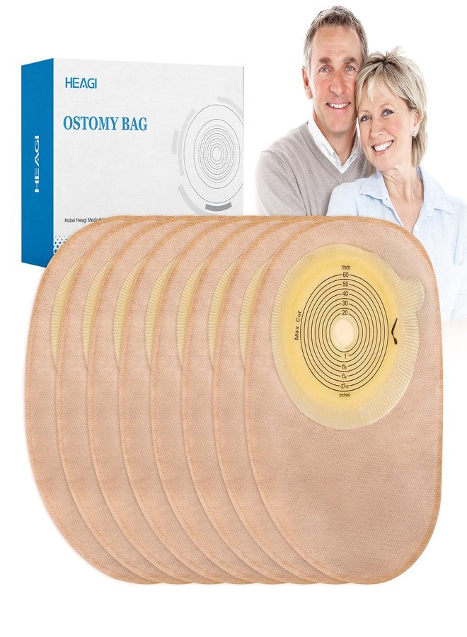 Heagimed 50 Pack Ostomy Bag Ostomy Supplies, One-Piece Closed Ostomy Bags for Ileostomy Stoma Care, Travel Backup, Cut-to-Fit, 60mm Max - Image 1