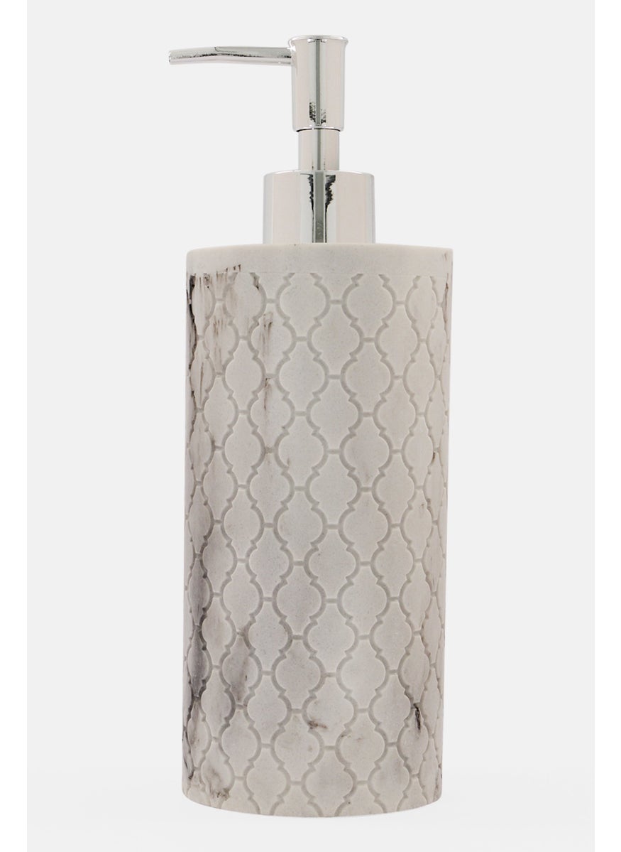 AMG - Ceramic Lotion Pump Dispenser, Light Grey - Image 1