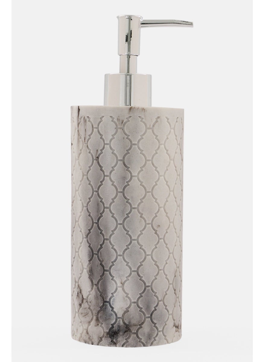 AMG - Ceramic Lotion Pump Dispenser, Light Grey - Image 1