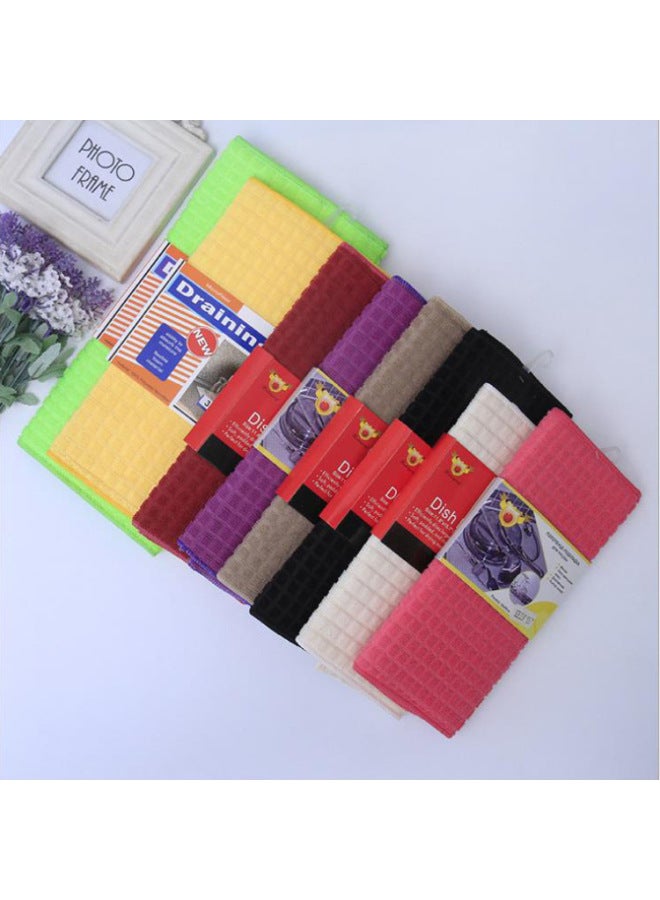 Hot Anti-scald Insulation Sponge Absorbent Pad Anti-oil Small Square Simple Spot Small Wholesale Factory Direct Sales-Color:Black Plaid Thickened Card Set Or Opp Bag Random Delivery-Specifications:38*50cm  - Image 2