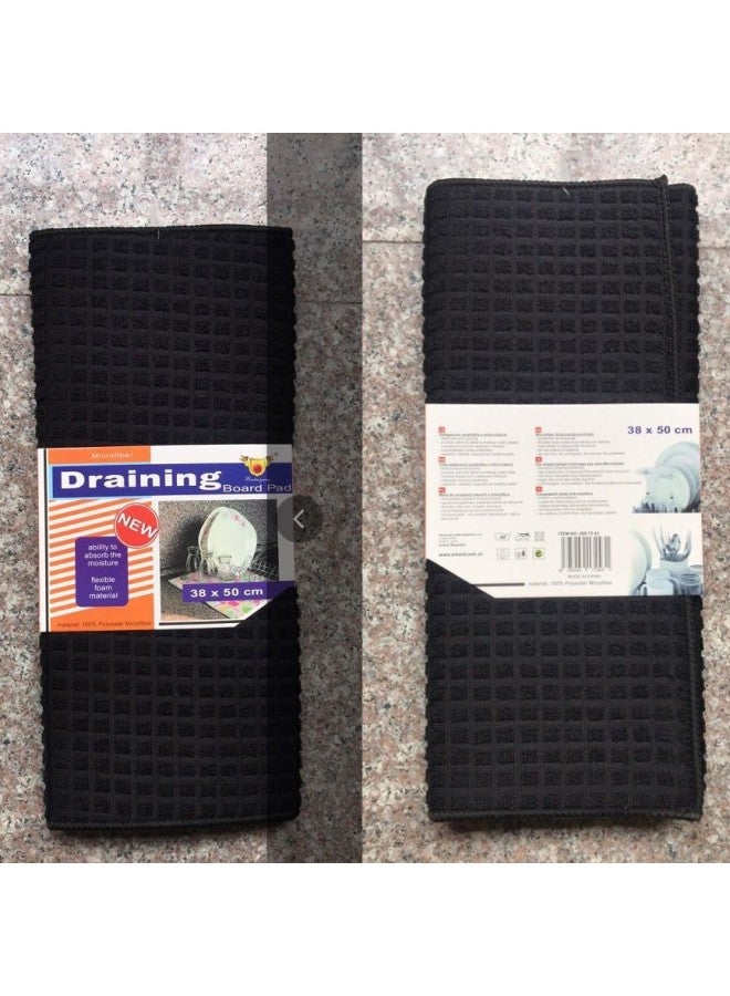 Hot Anti-scald Insulation Sponge Absorbent Pad Anti-oil Small Square Simple Spot Small Wholesale Factory Direct Sales-Color:Black Plaid Thickened Card Set Or Opp Bag Random Delivery-Specifications:38*50cm  - Image 1