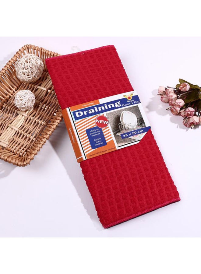 Hot Anti-scald Insulation Sponge Absorbent Pad Anti-oil Small Square Simple Spot Small Wholesale Factory Direct Sales-Color:Black Plaid Thickened Card Set Or Opp Bag Random Delivery-Specifications:38*50cm  - Image 3