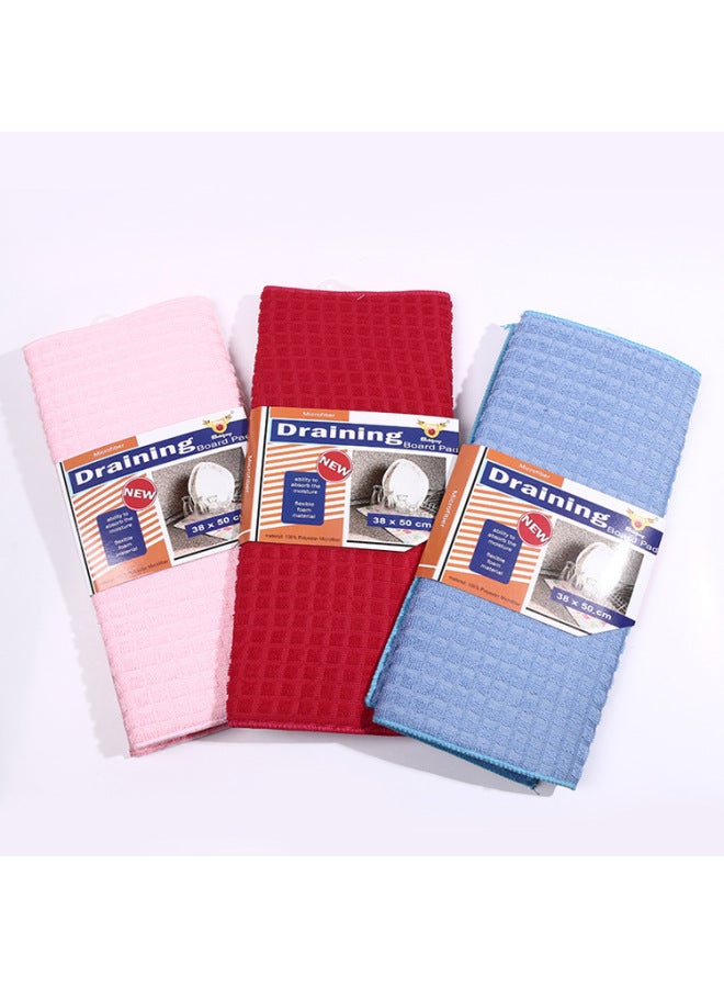 Hot Anti-scald Insulation Sponge Absorbent Pad Anti-oil Small Square Simple Spot Small Wholesale Factory Direct Sales-Color:Black Plaid Thickened Card Set Or Opp Bag Random Delivery-Specifications:38*50cm  - Image 4