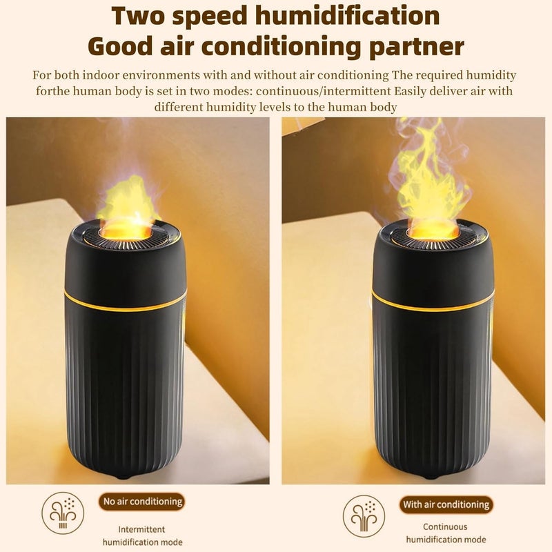 Lullaxx Car Aromatherapy Diffusers 100ml USB Mini Humidifier Ultrasonic Essential Oil Diffuser Cool Mist Air Refresher with Colorful atmosphere light for Car Office Bedroom Home (Black) - Image 3